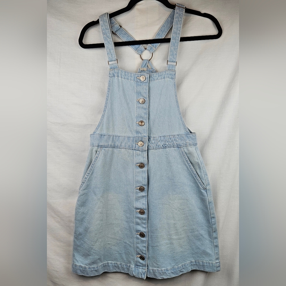 American Eagle Jean‎ Jumper Button Down Dress Pockets Sm Western Cowgirl  Fall